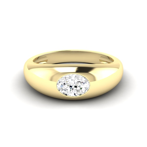 [R324OV] Oval Domed Ring