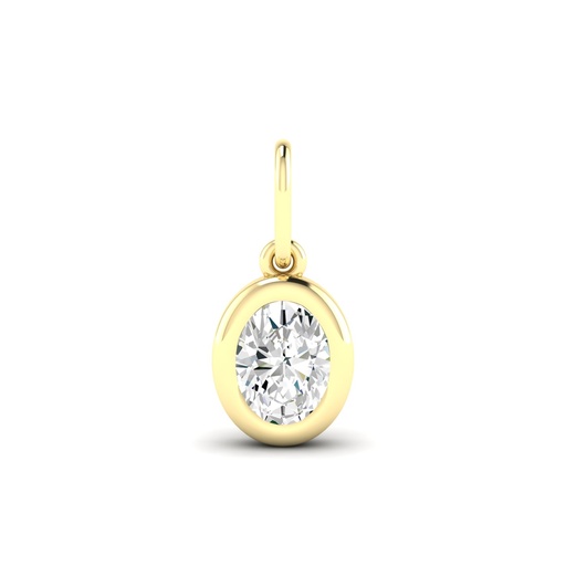[P398OV] Oval Domed Charm