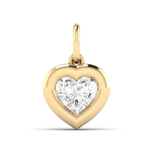 [P400HRT] Heart Domed Charm