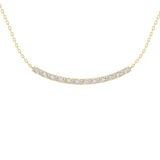 [N33] Oval Paperclip Necklace