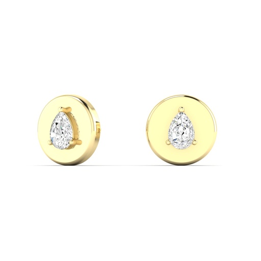 [E290] Disc Stud Earrings