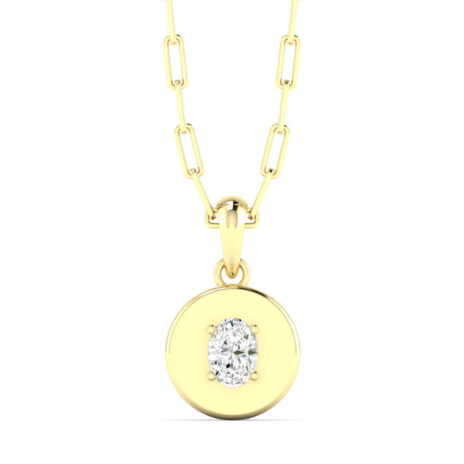 [POV] Oval Disc Pendant