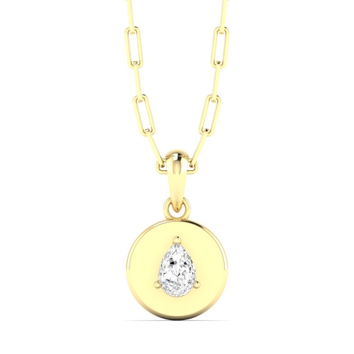 [PPS] Pear Disc Pendant