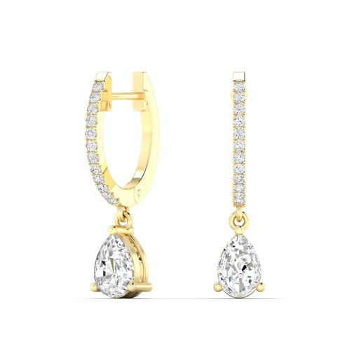 [D101PS] Pear Droplet Hoops