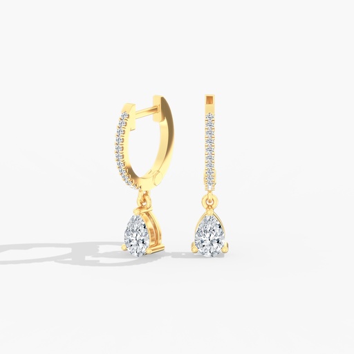[D101PS] Pear Droplet Hoops