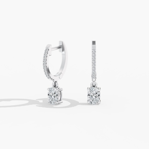 [D98OV] Oval Droplet Hoops
