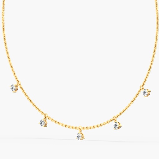 [N47BR] Round Droplet Necklace