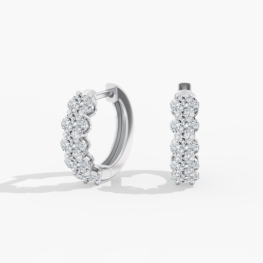 [EHOV104] Oval Hoops 2.00ctw