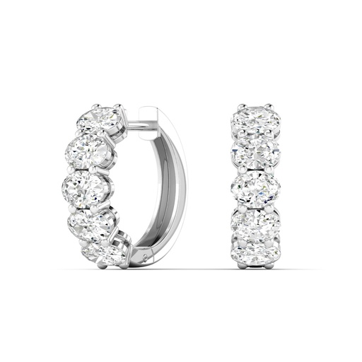 [EHOV104] Oval Hoops 2.00ctw