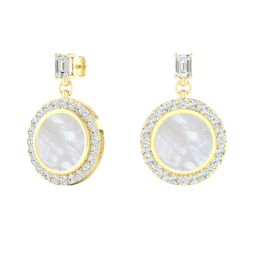 [E1080MOP] Mother of Pearl Drop Earrings