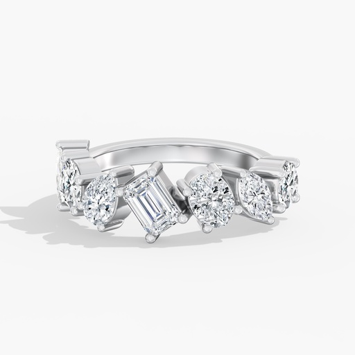 [7F] 7 Stone Multi Shape Band