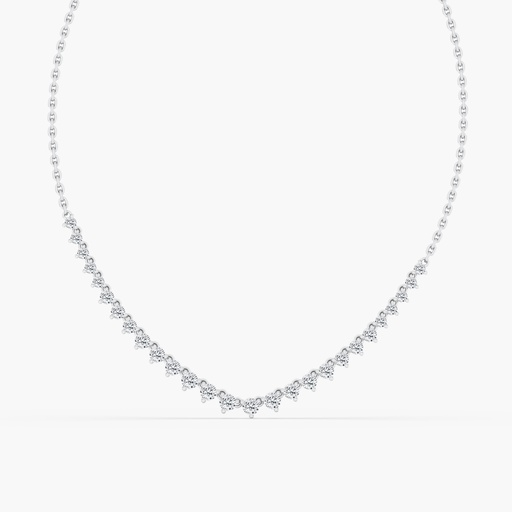 [NGR] Graduated Mini Tennis Necklace 3.00ctw