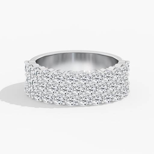 [3RH] Three Row Half Band 2.00ctw