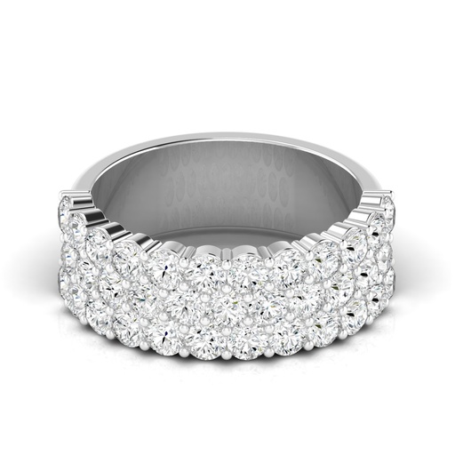 [3RH] Three Row Half Band 2.00ctw