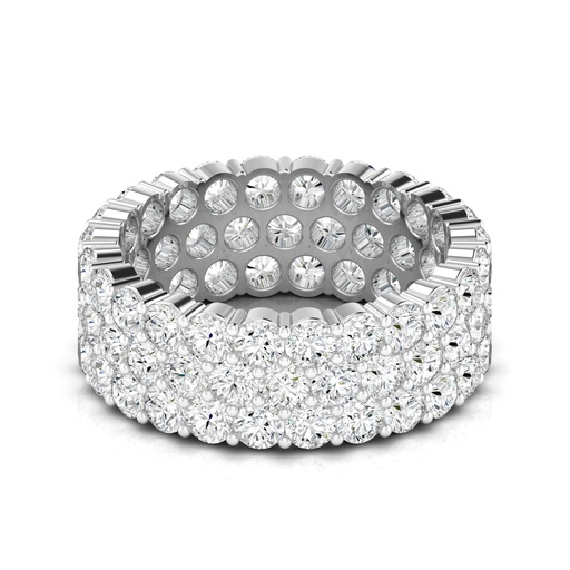 [3RET] Grand Three Row Eternity Band 9.00ctw