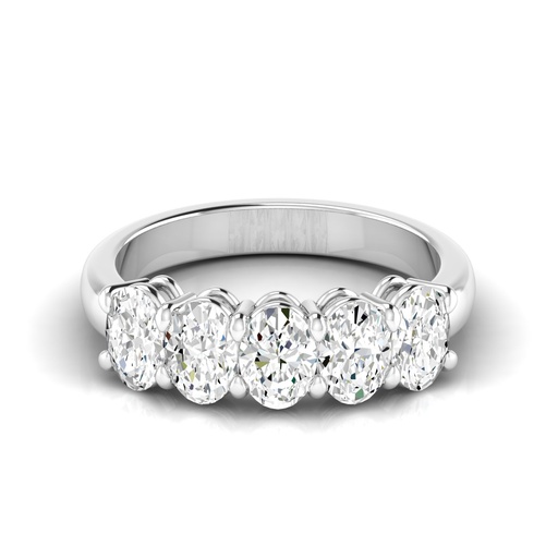 [5OV] Five Stone Oval Band