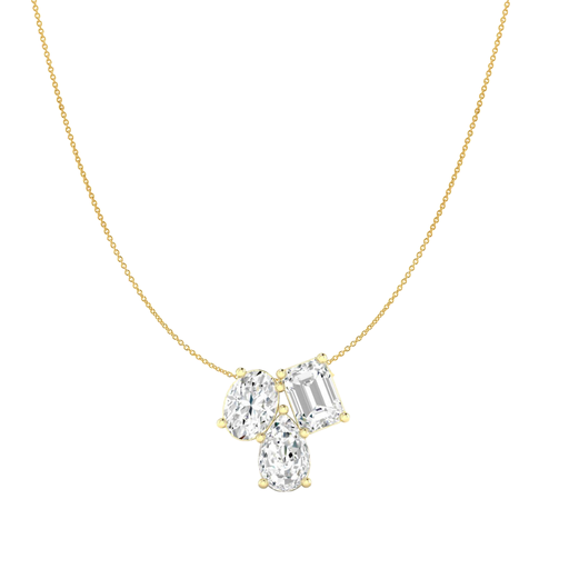 [NFC] Multi Shape Cluster Necklace