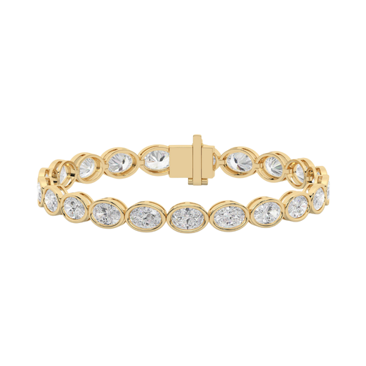 [EWBOV] East West Oval Bezel Tennis Bracelet