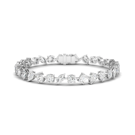 [BFAN5] Spaced Multi Shape Tennis Bracelet