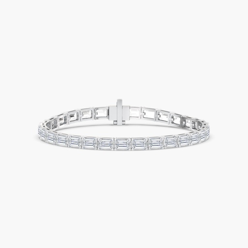 [BEM2] East West Emerald Cut Tennis Bracelet