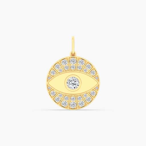 [P610] Evil Eye Medallion Charm