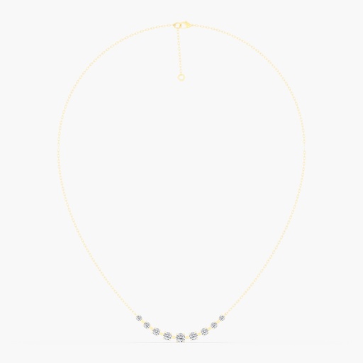 [N68] Orbit Graduated Bar Necklace