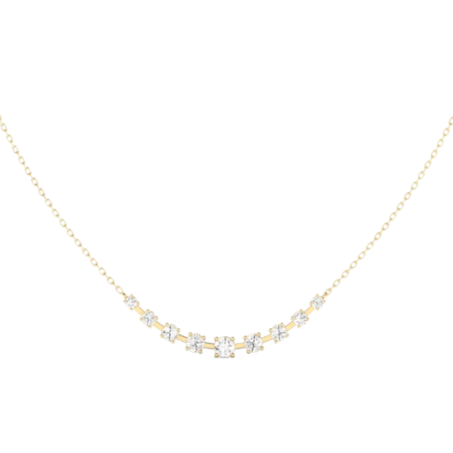 [N68] Orbit Graduated Bar Necklace