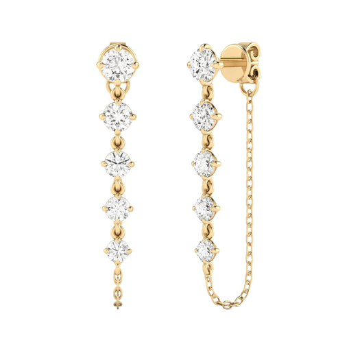 [E61ST] Starlight Graduated Dangle Earrings