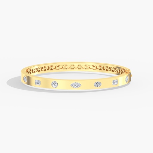 [FBG109] Multi Shape Inlay Bangle