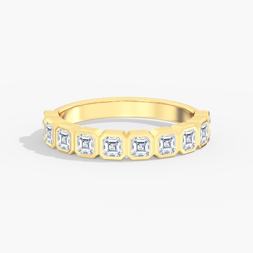 [R83] Asscher Bezel Band