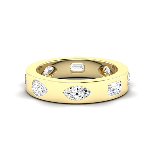 [RF211] Multi Shape Inlay Band