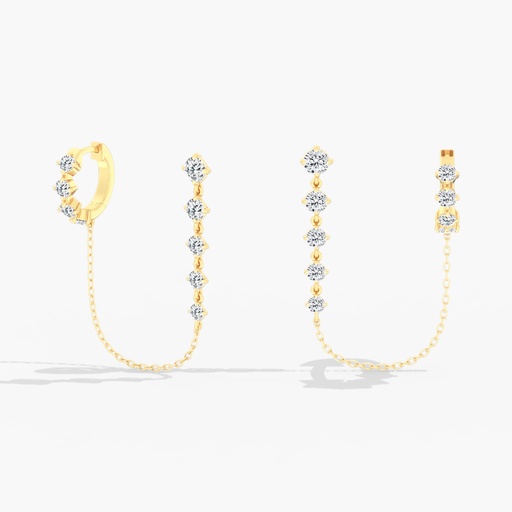 [EST178] Starlight Double Piercing Earrings