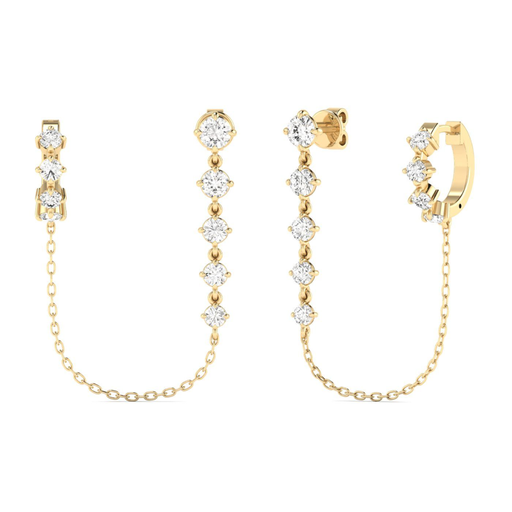 [EST178] Starlight Double Piercing Earrings