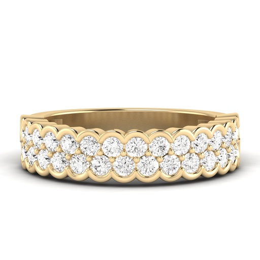 [R637] Two Row Scalloped Band