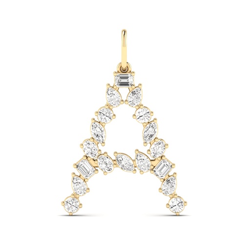 [P45A] Multi Shape Letter "A" Charm