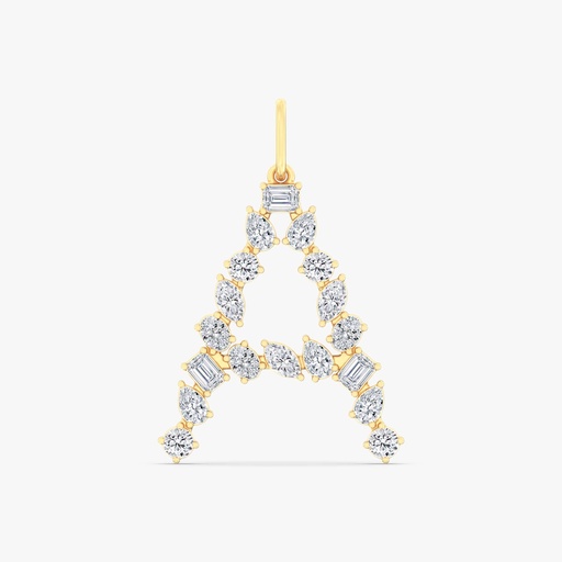 [P45A] Multi Shape Letter "A" Charm