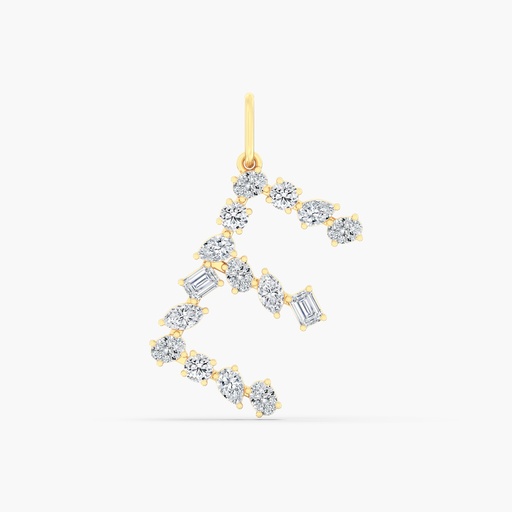 [P45E] Multi Shape Letter "E" Charm