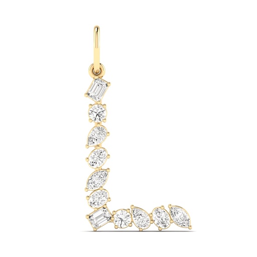 [P45L] Multi Shape Letter "L" Charm