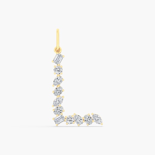 [P45L] Multi Shape Letter "L" Charm