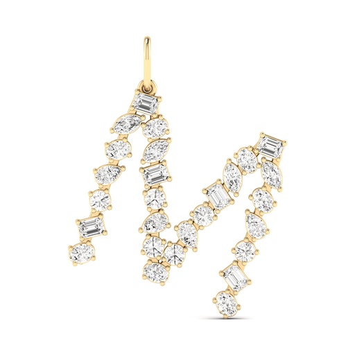 [P45M] Multi Shape Letter "M" Charm 