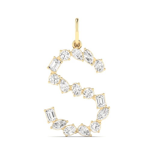[P45S] Multi Shape Letter "S" Charm