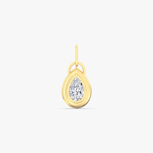 [P18PS]  Golden Domed Pear Charm
