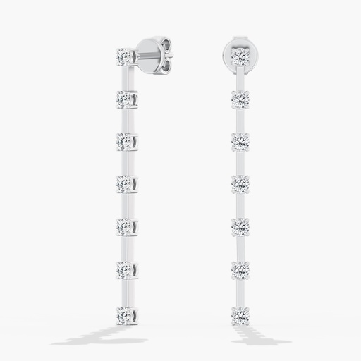 [E097] Small Orbit Drop Earrings