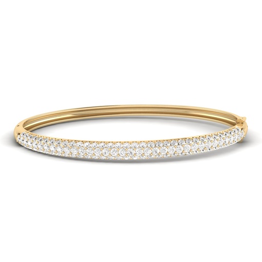 [B86] Domed Pave Bangle