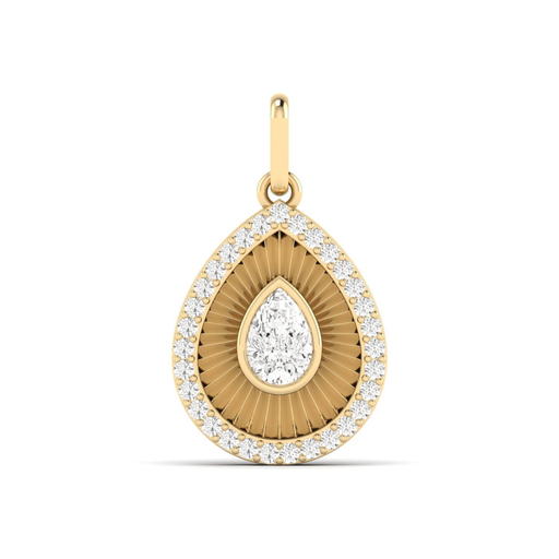 [P77PS] Fluted Pear Charm