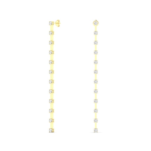 [E097] Long Orbit Drop Earrings