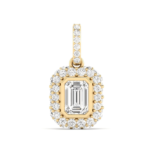 [P635EM] Emerald Pave Domed Charm