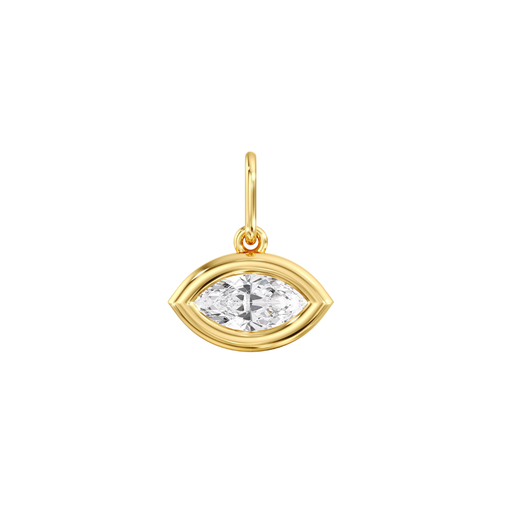 [P397EW] East West Marquise Domed Charm 