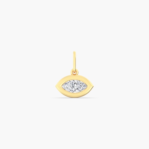 [P397EW] East West Marquise Domed Charm 
