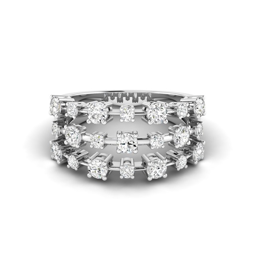 [R330] Orbit Three Row Ring